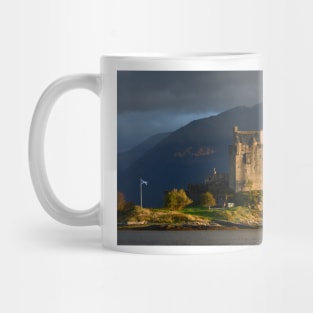 Storm clouds over Eilean Donan Castle Mug
